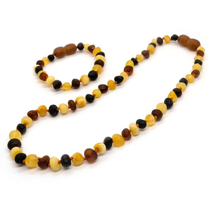 Raw Baltic Amber Teething Necklace Babies 11