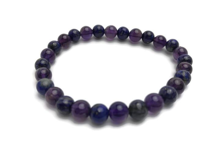 6.5 7.5 8.5 inch Baltic Essentials Bracelet Amethyst Lapis Teen Adult